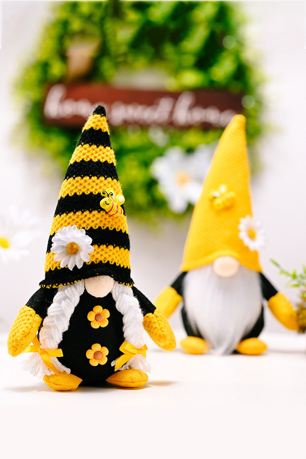 Bee and Flower Decor Gnomes - 10.2" - 2 TYPES - [5-10 DAY DELIVERY] - T -