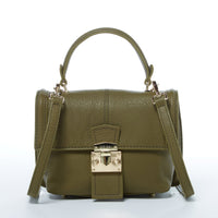 Thumbnail for Linda Leather Convertible Backpack Purse Olive Green -