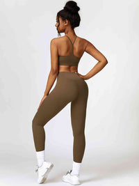 Thumbnail for Sport Bra and Leggings Set - 2 PCS. - T - 5 COLORS -