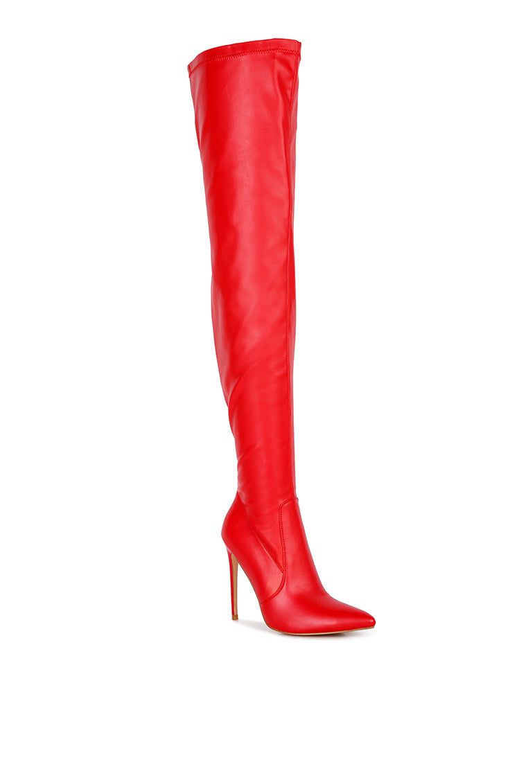 London Rag - Gush Over Knee Heeled Boots - 2 COLORS -