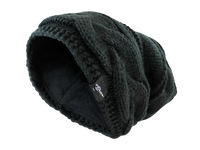 Thumbnail for Fear 0 NJ - Fleece Lined Slouch Baggie Winter Wide Beanie Hat - 2 COLORS -