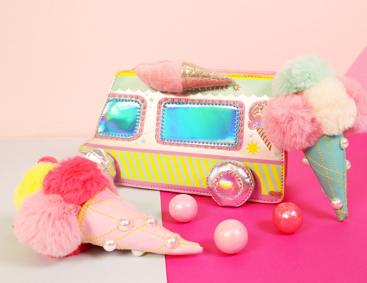 Let's Scream for Ice Cream Truck Handbag -