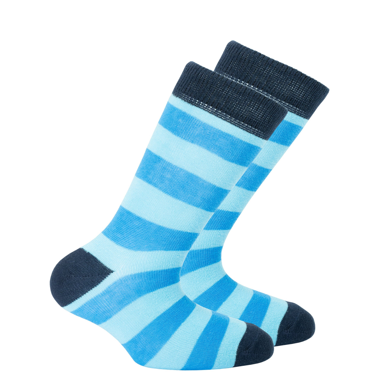 Kids Black Sky Stripe Socks - 1 COLOR -