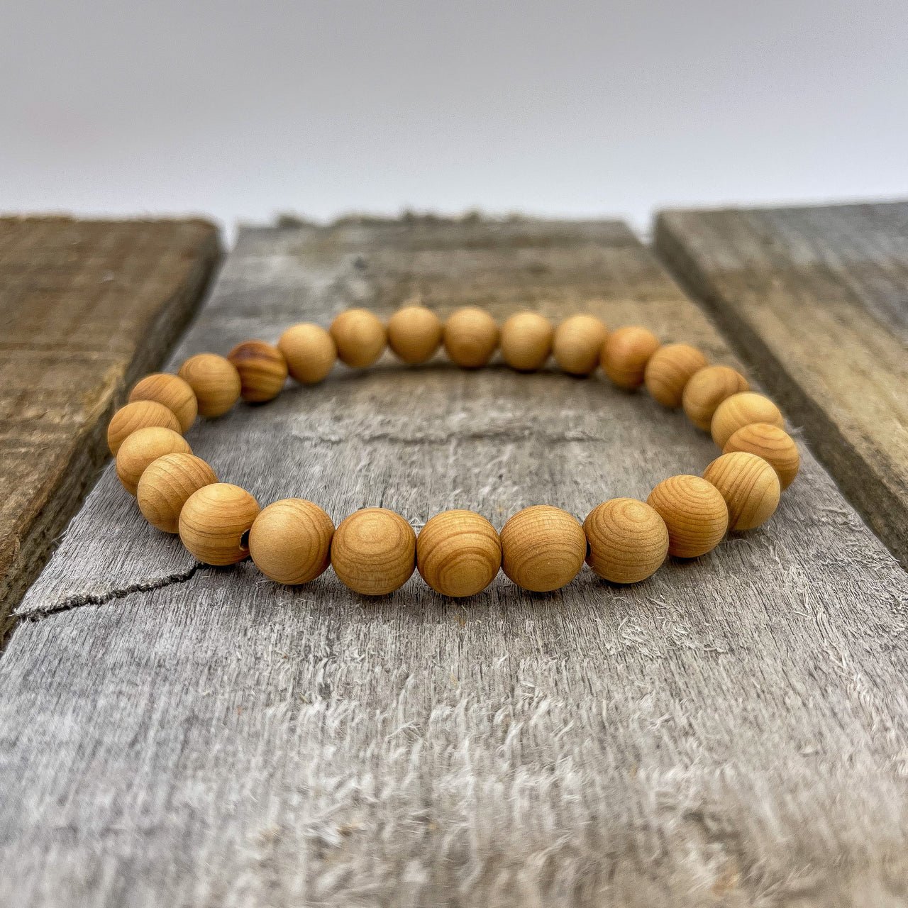 Union - Cedar Wood Mala Beaded Bracelet -