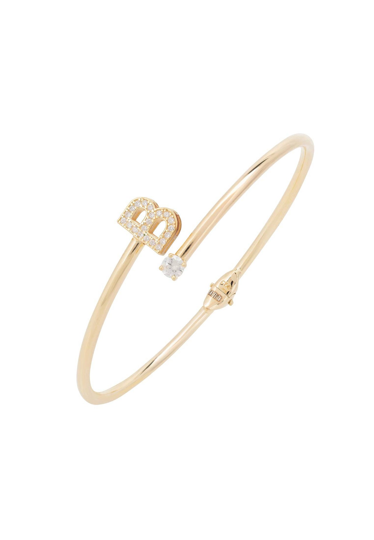 Initial Bangle Gold B -