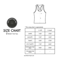 Thumbnail for Floral Skull Women's Tank Top Flower Pattern Racer Back Tank for Halloween - 1 COLOR -