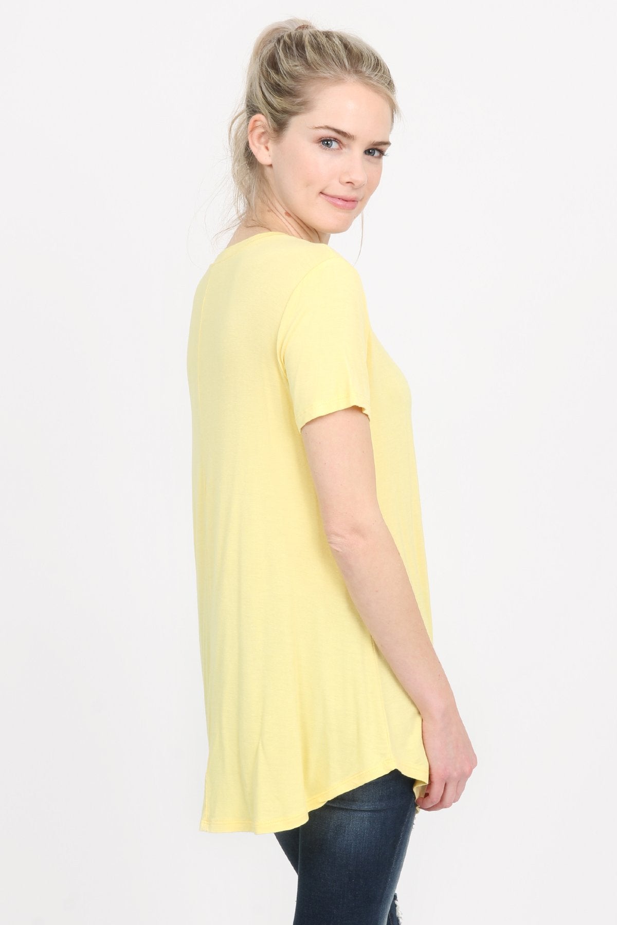 Riah Fashion - Premium Rayon Short Sleeve Top - 12 COLORS -