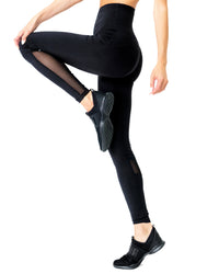 Thumbnail for Savoy - Energique Athletic Leggings With Reflective Strips and Mesh Panels - 1 COLOR -