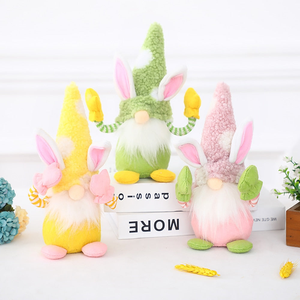 New Easter Gnome Rabbits - Handmade Reusable Home Decoration - Spring Bunny Ornaments - [14-20 DAY DELIVERY] - MULTIPLE TYPES & COLORS - CHECK US OUT! -