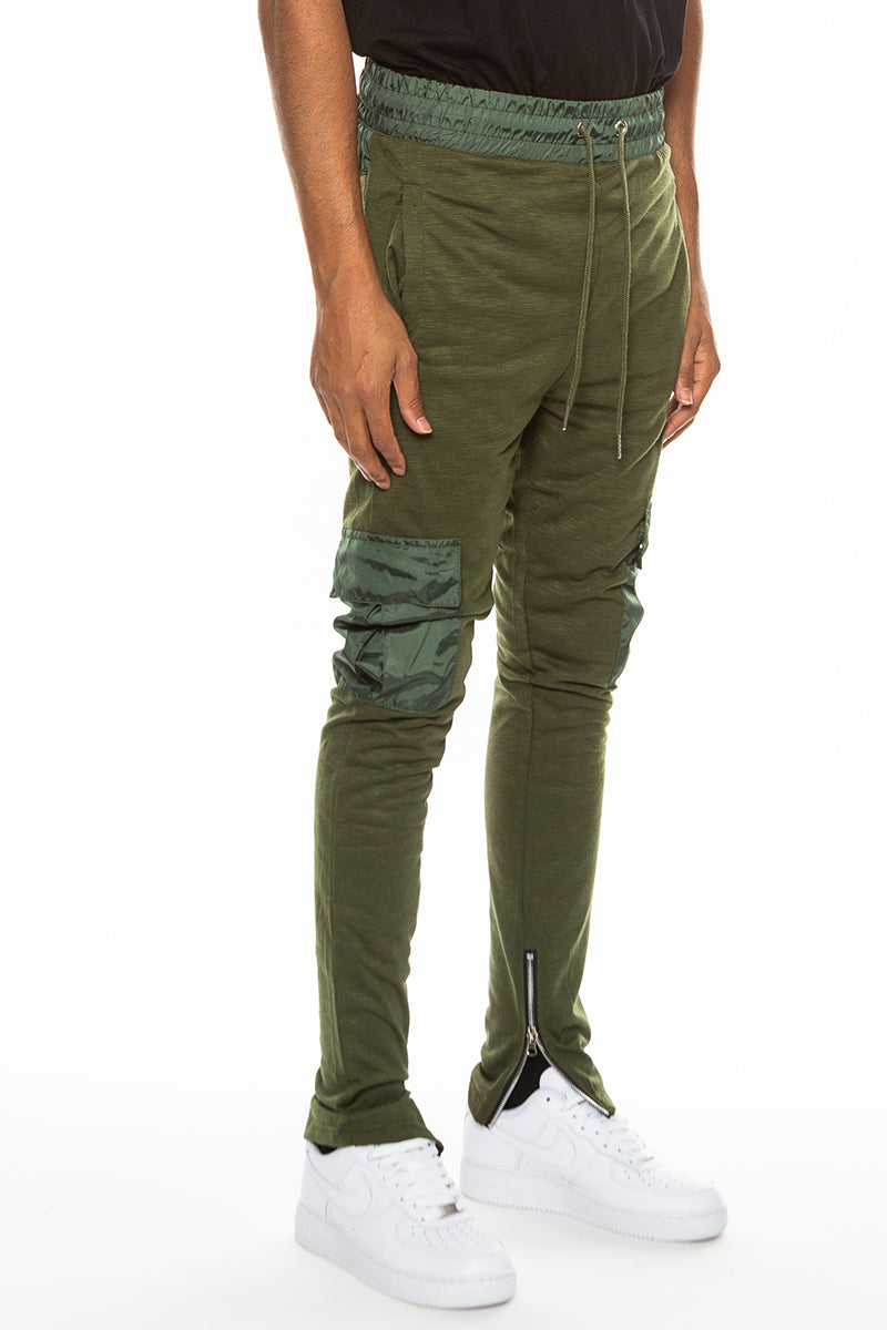 Heathered Slub Cargo Joggers - 1 COLOR -