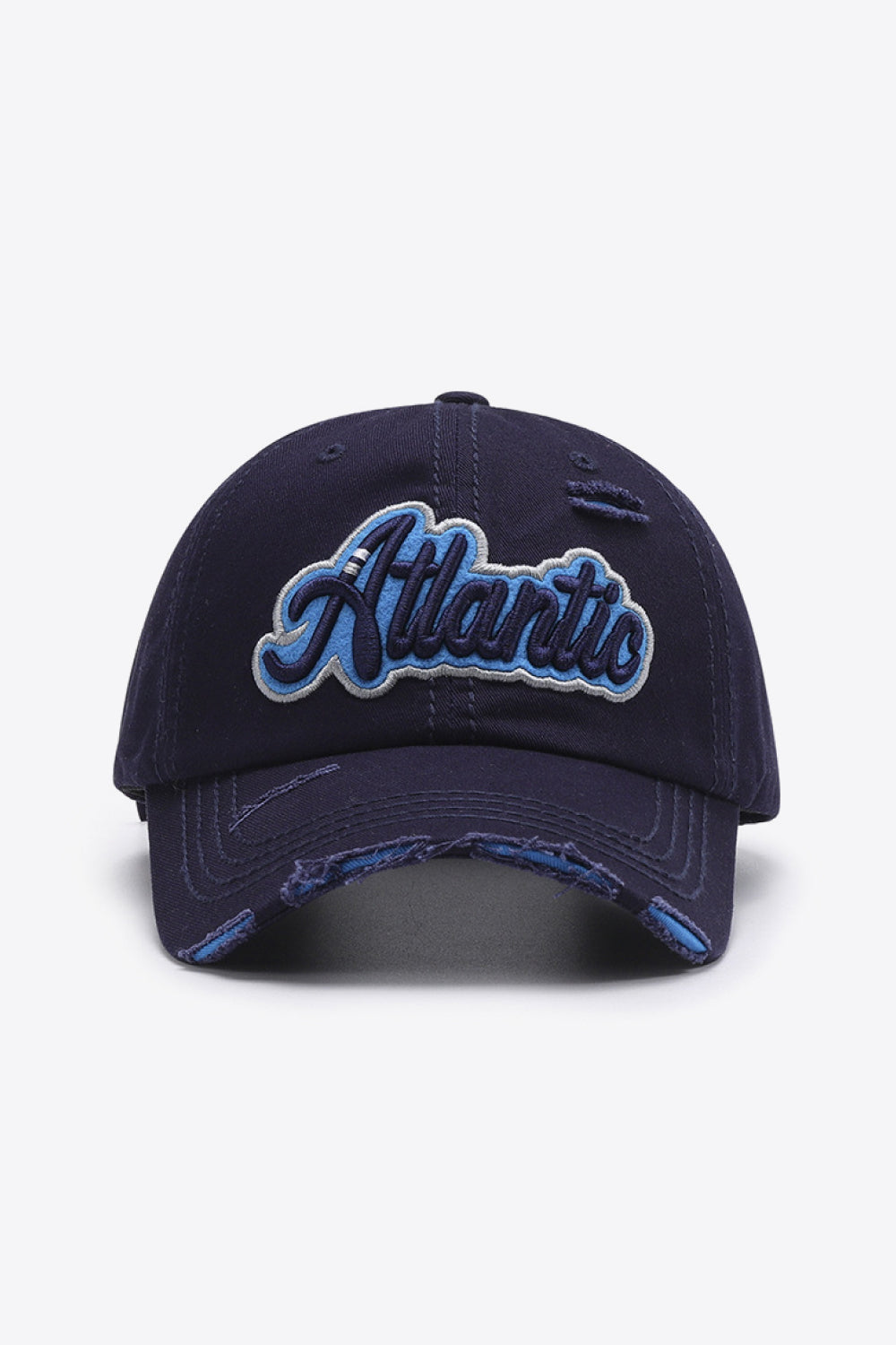 ATLANTIC Graphic Distressed Baseball Cap - T - 7 COLORS -