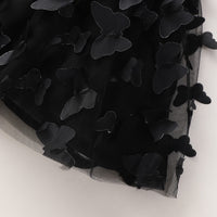 Thumbnail for Ruffle Shoulder Shirt and Butterfly Applique Skirt Set - 2 PCS. - T - 2 COLOR COMBOS -