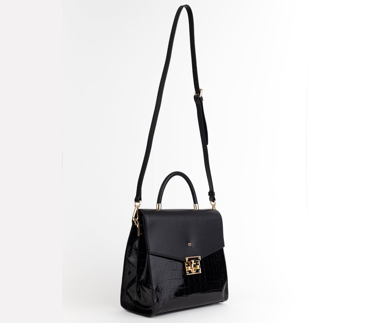 GUNAS NEW YORK - Simone - Black Vegan Leather Handbag - 1 COLOR -