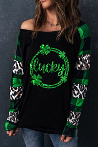 Thumbnail for LUCKY Plaid Round Neck T-Shirt - T - 1 COLOR -