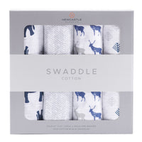 Thumbnail for Newcastle - In the Wild Cotton Muslin Swaddle 4PK -