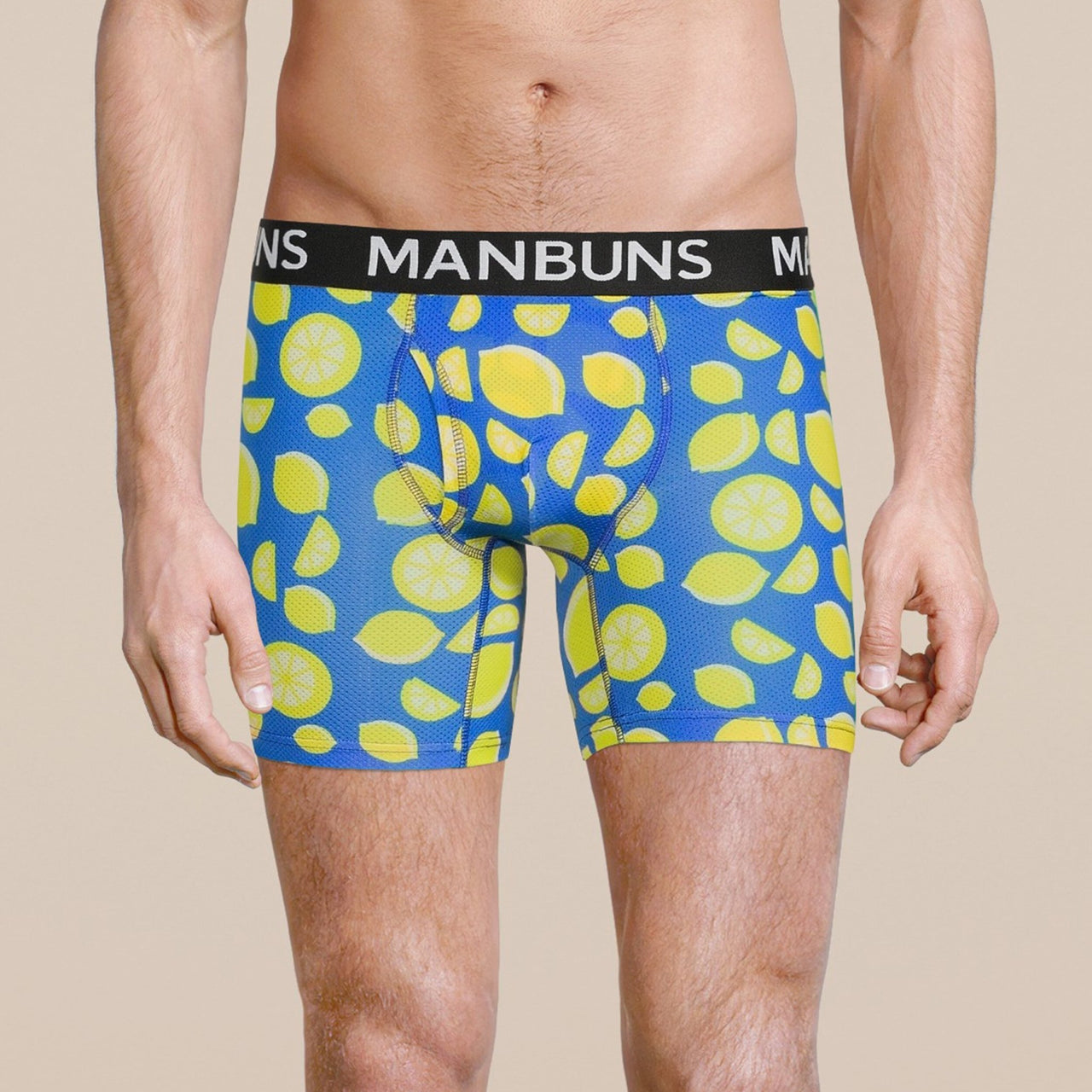 Men's Lemon Boxer Brief Underwear -