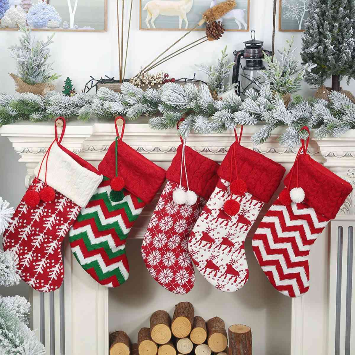 Christmas Stockings - 16.1" - [5-10 DAY DELIVERY] - T - 5 TYPES/STYLES -