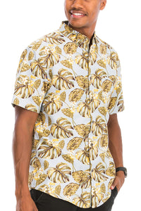 Thumbnail for WEIV - Digital Print Hawaiian Short Sleeve Shirt -