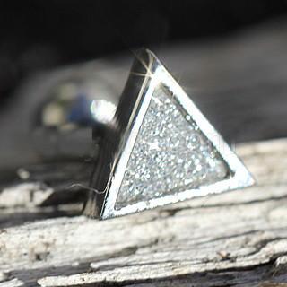 316L Stainless Steel CZ Dust Triangle Cartilage -