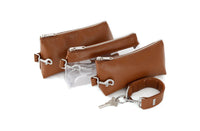 Thumbnail for Keyper - Saddle Brown Vegan Leather 4 PC WRISTLET SET - 2 OPTIONS -