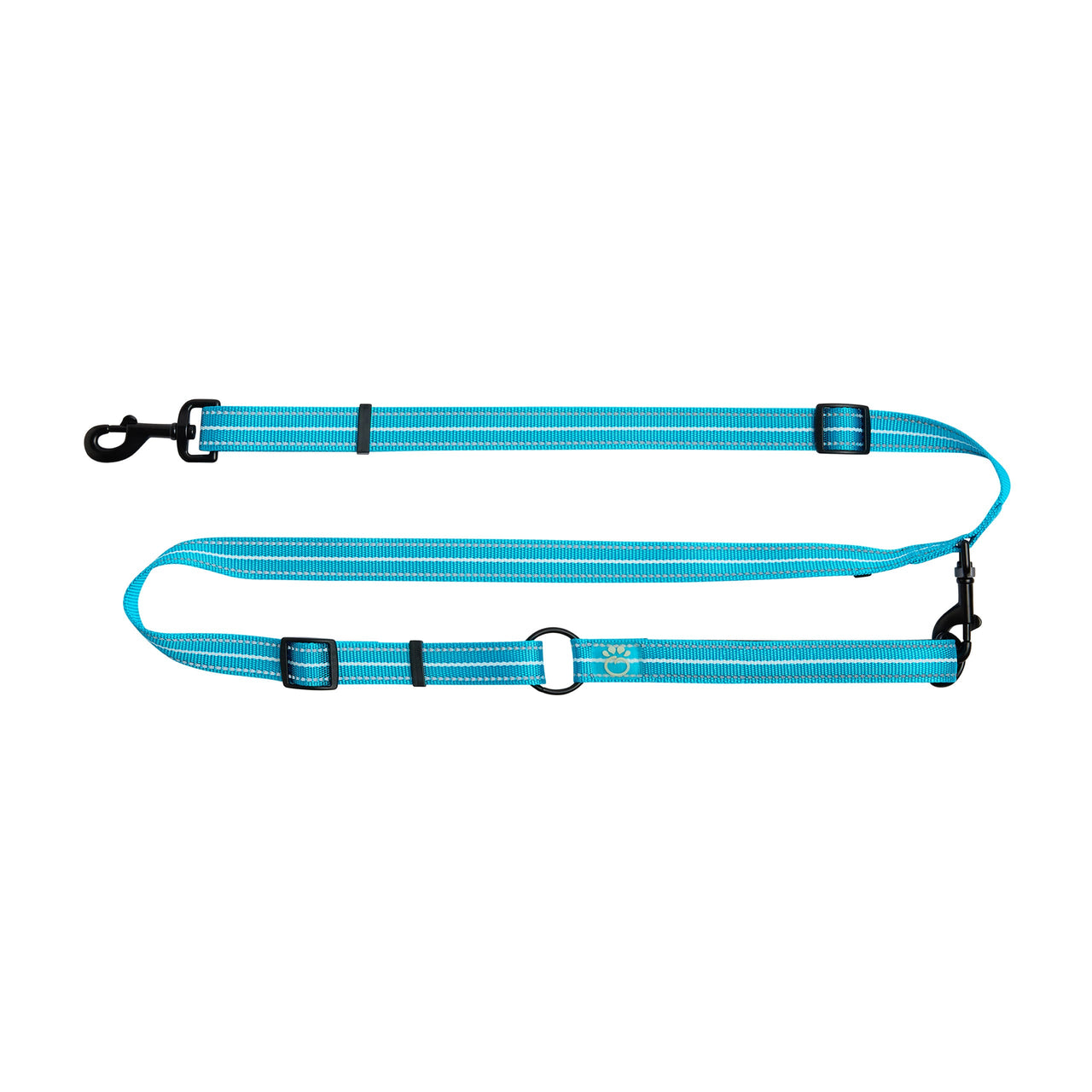 Reflective Leash - EEZY-6 - Neon Blue - 2 SIZES -