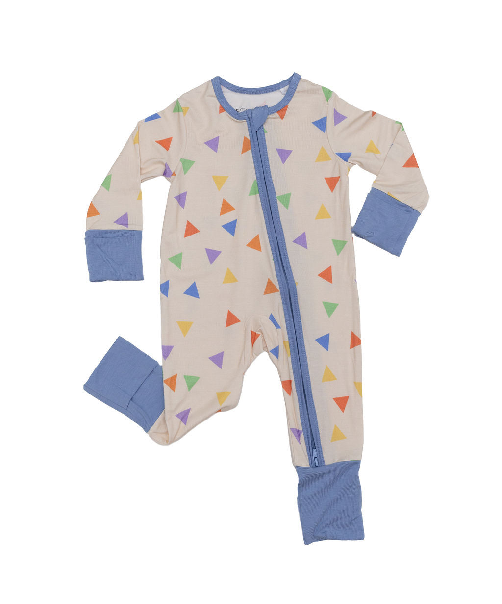 Eclipse Kids - Confetti - Long Sleeve Zipper Sleep Romper -