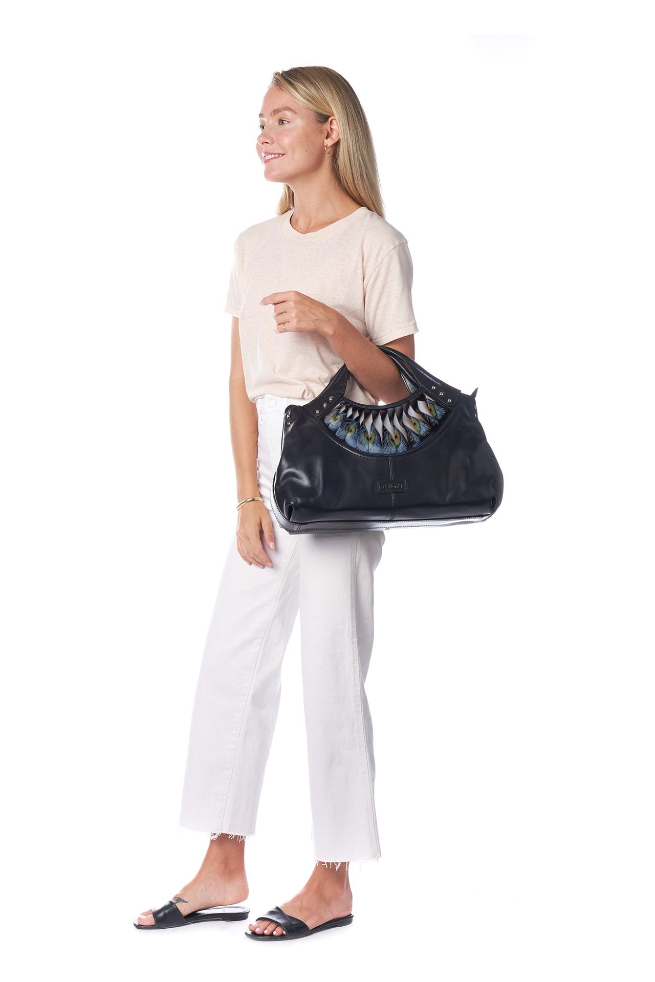 Feather Black Tote - 1 COLOR -