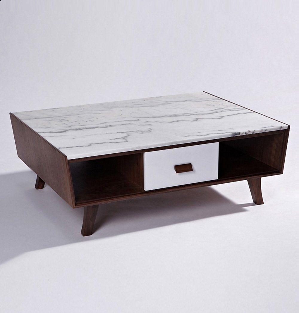 GFURN - Vera Wood & Marble Coffee Table -