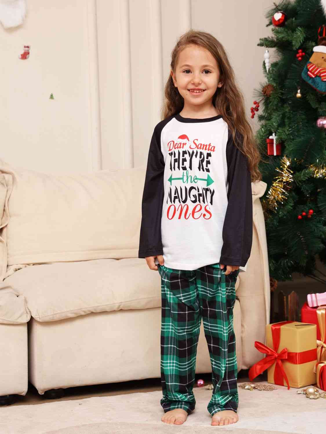 TODDLER Graphic Top and Plaid Pants Set - T -