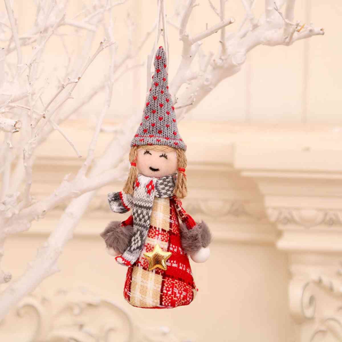 Assorted 2-Piece Christmas Gnome Hanging Ornaments - 2 PCS. - [BUY 1 GET ONE RANDOM PICK] - [5-10 DAY DELIVERY] - T - 4 TYPES/STYLES -