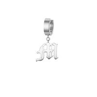 Thumbnail for Mister - Old English Initial Earring - ALL 26 LETTERS - 2 FINISHES - FIND YOURS! -