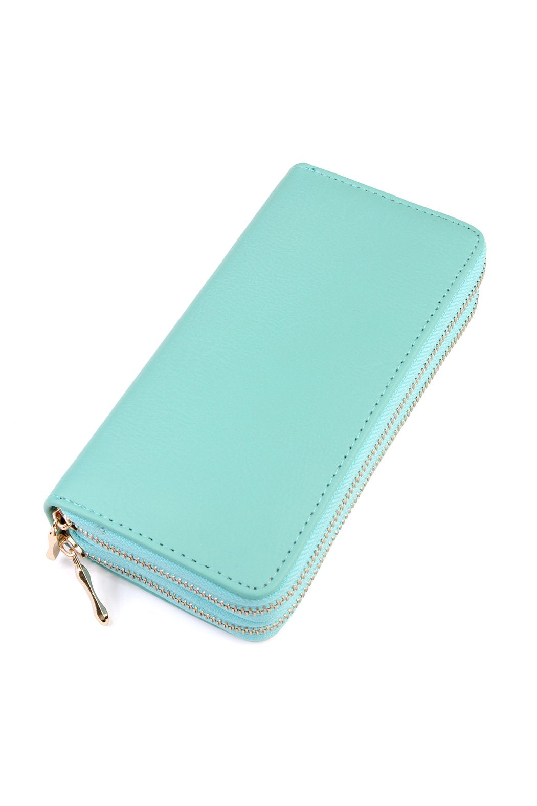 Double Zip Around Wallet - 13 COLORS -