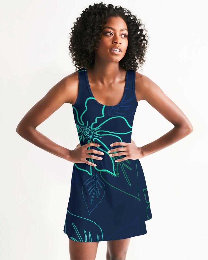 FYC - Women's Aloha Fun and Flirty Casual Racerback Dress - 1 COLOR -