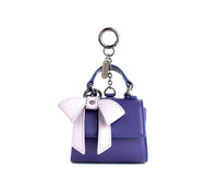 Thumbnail for GUNAS NEW YORK - Cottontail Mini - Purple Vegan Leather Bag KEYCHAIN - ACTUAL MINI PURSE! -