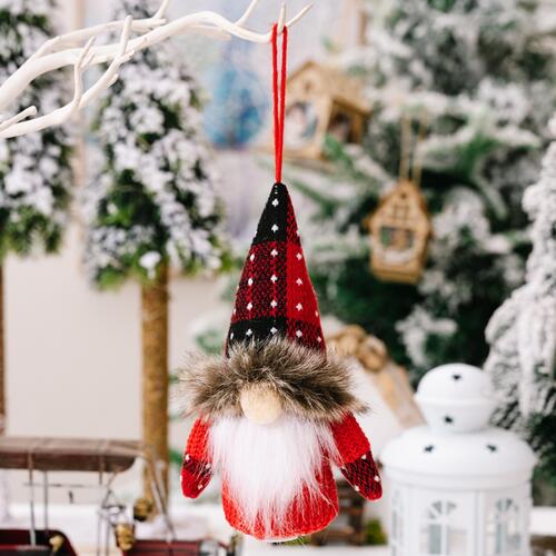 2-Piece Christmas Gnomes Hanging Ornaments set - 7.1" - 2 PCS. - [5-10 DAY DELIVERY] - T - 2 TYPES/STYLES/SET -