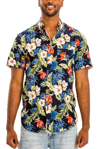 Thumbnail for WEIV - Digital Print Hawaiian Short Sleeve Shirt -