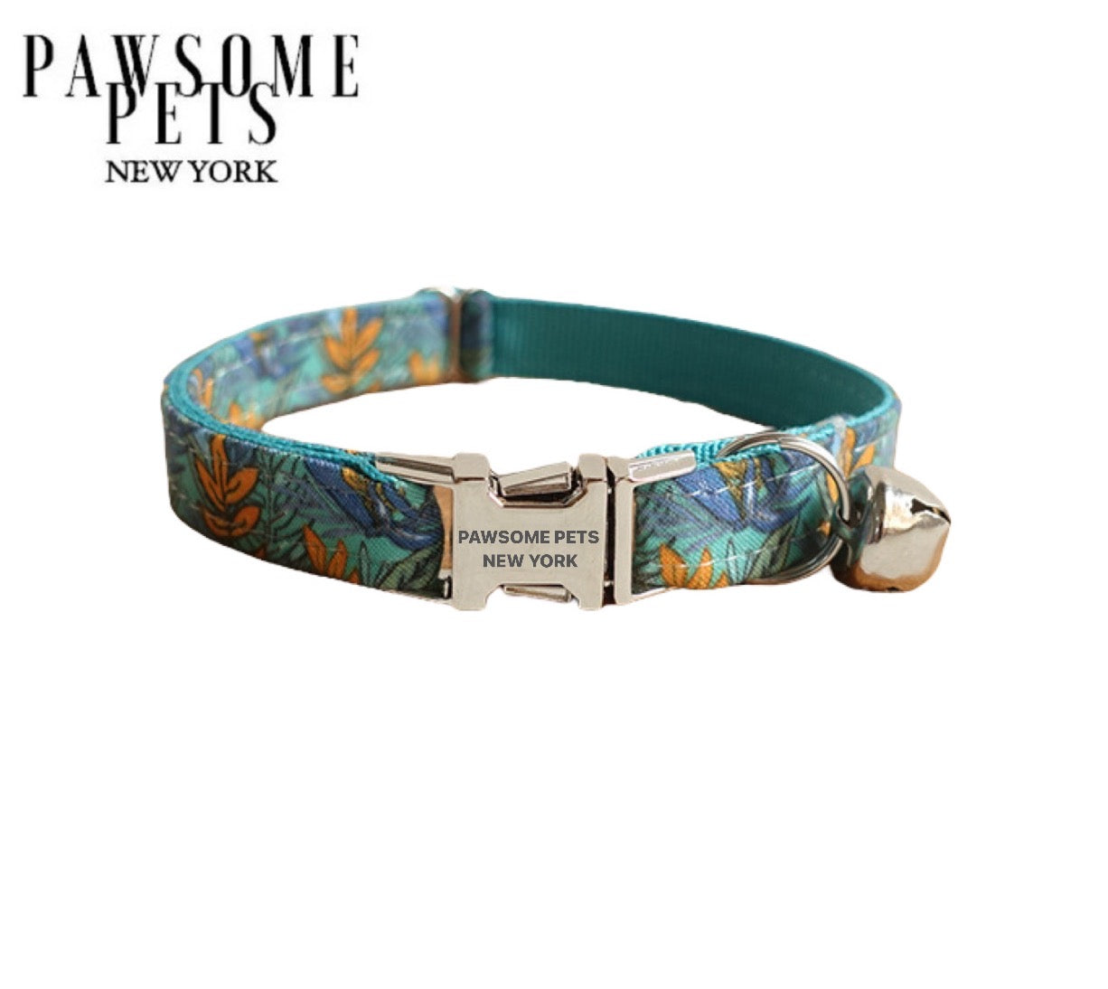 Dog & Cat Collar - Turquoise Blue -