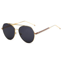 Thumbnail for Erie | S2006 - Modern Teardrop Aviator Flat Mirrored Flat Lens Sunglasses - 4 COLORS -