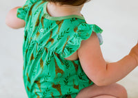 Thumbnail for Eclipse Kids - Flutter Sleeve Romper - Giraffes -