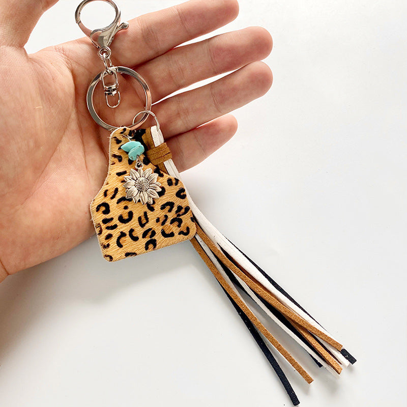 Turquoise Fringe Detail Key Chain - T - 10 STYLES -