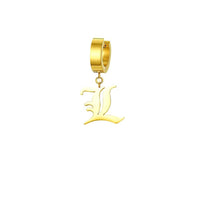 Thumbnail for Mister - Old English Initial Earring - ALL 26 LETTERS - 2 FINISHES - FIND YOURS! -