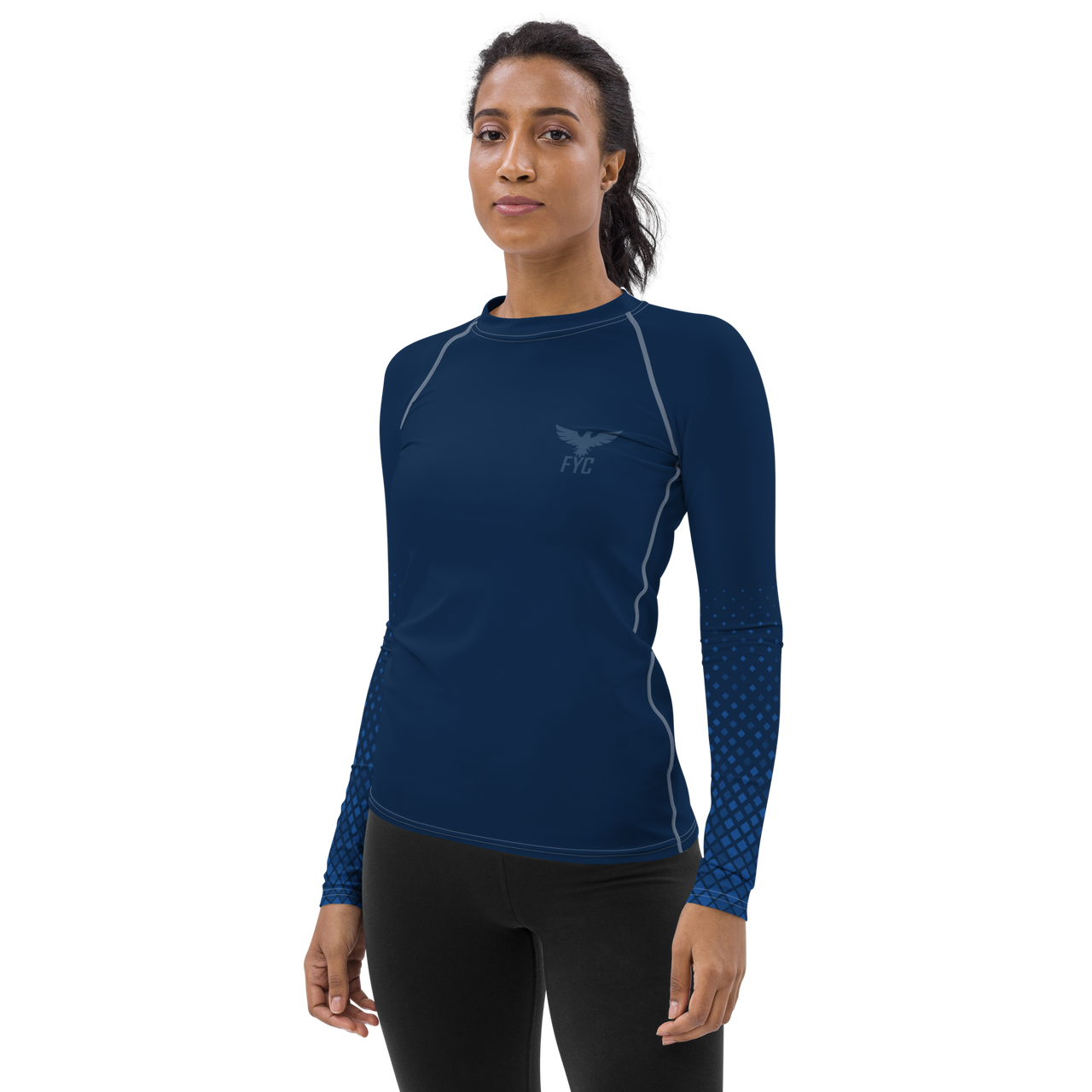 FYC - Women's Lady Ocean Performance Rash Guard UPF 40+ - 1 COLOR -