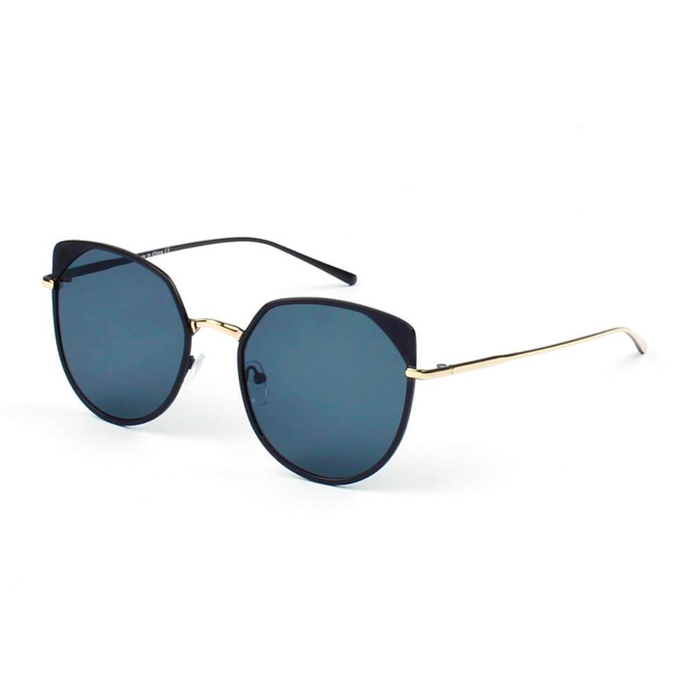 Hershey | A17 - Women's Flat Lens Metal Frame Cat Eye Sunglasses - 4 COLORS -