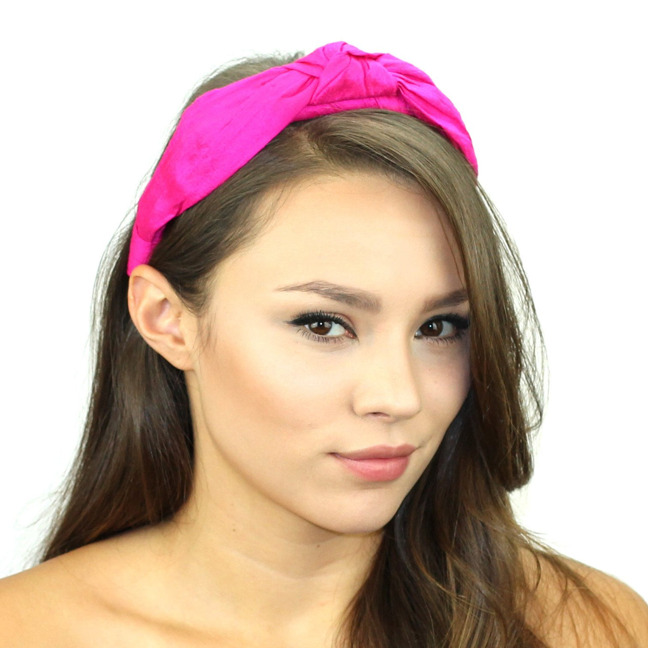 KRISTIN PERRY - Dupioni Silk Top Knot Headband - 2 COLORS -