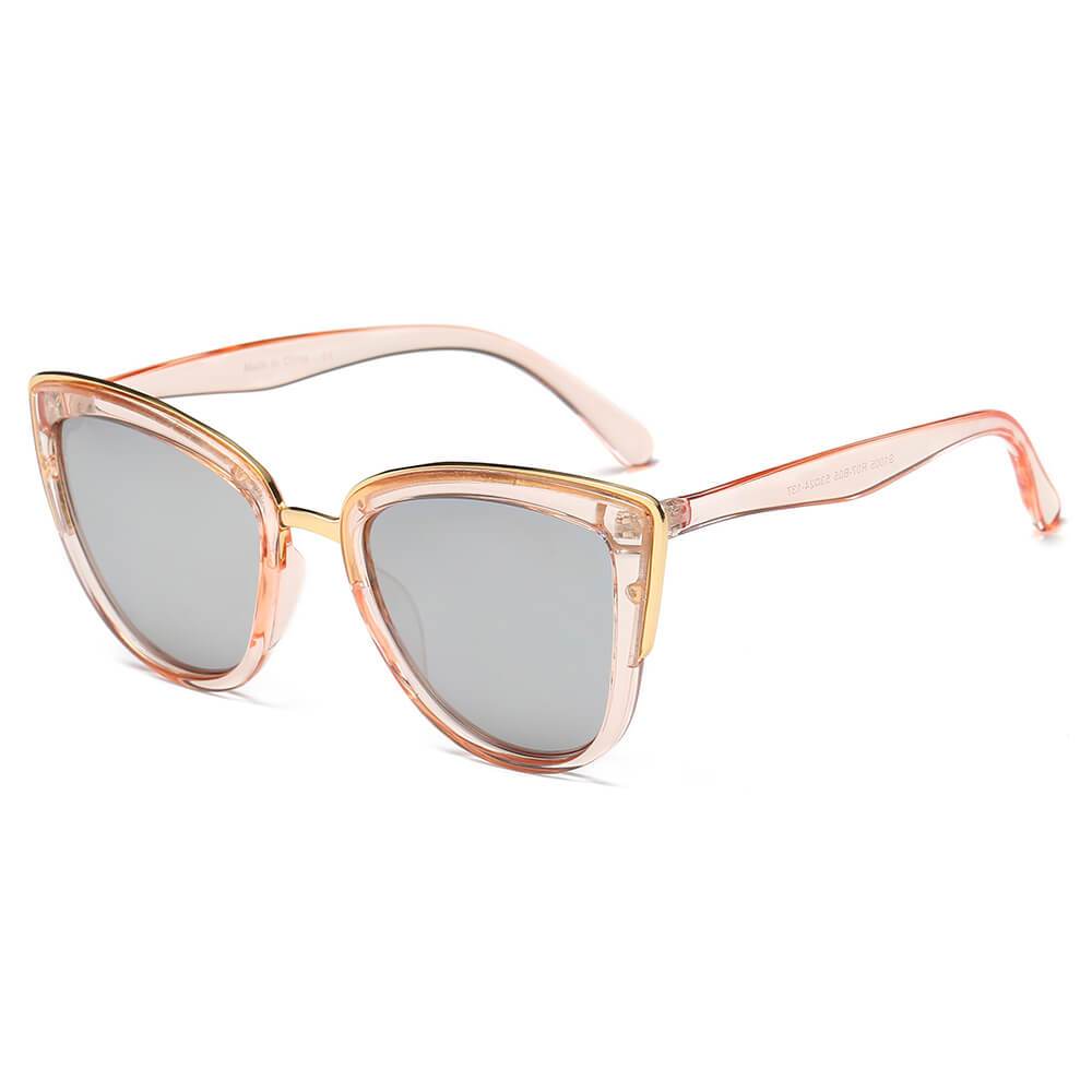 Chester | S1005 - Women's Vintage Retro Oversized Cat Eye Sunglasses - 4 COLORS -