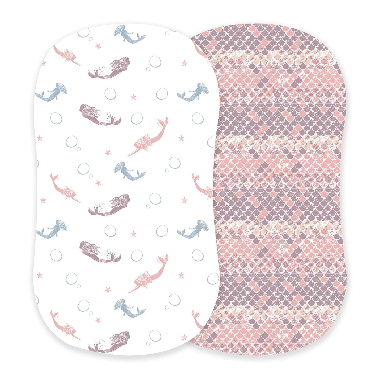 Newcastle - Mermaids and Scales Bamboo Changing Pad Cover/Bassinet Sheets -