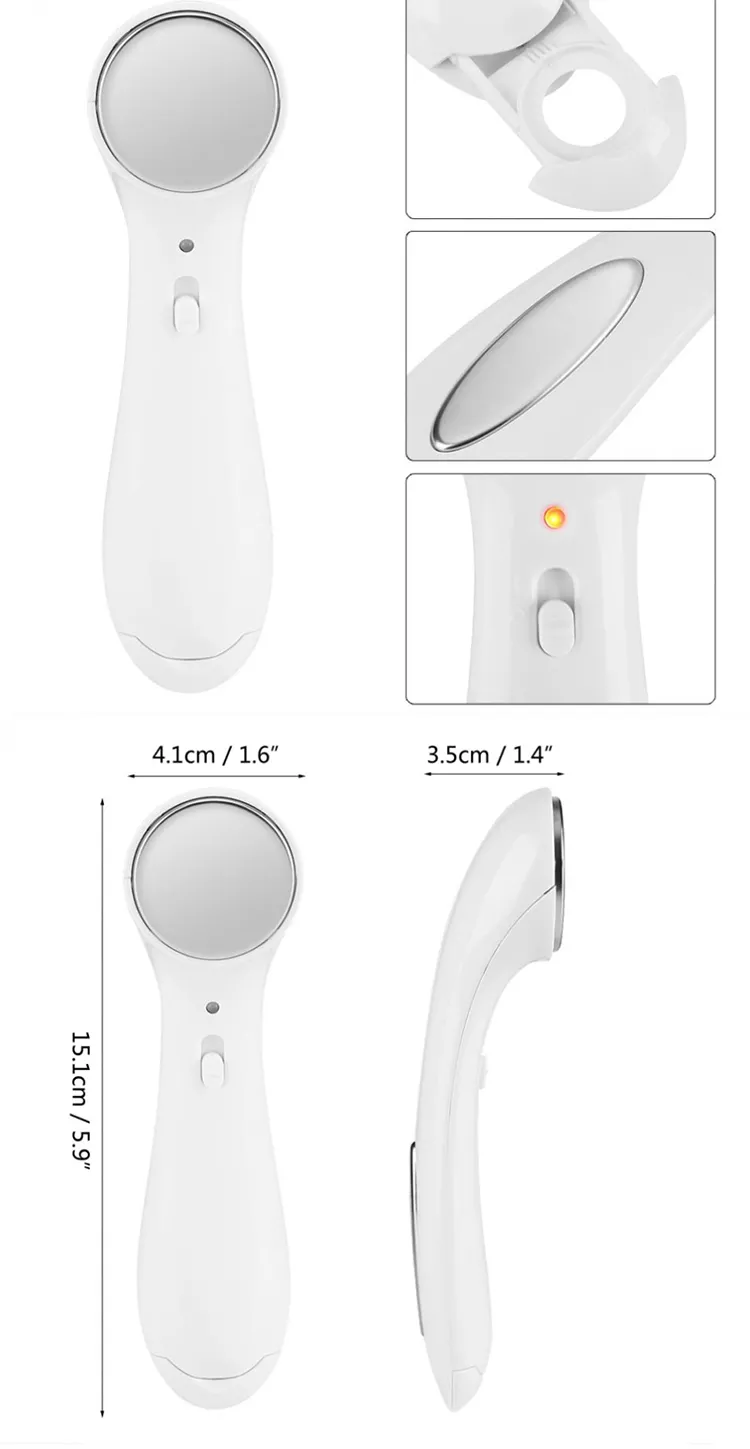 Savoy - Ultrasonic Ion Facial Massager - White -