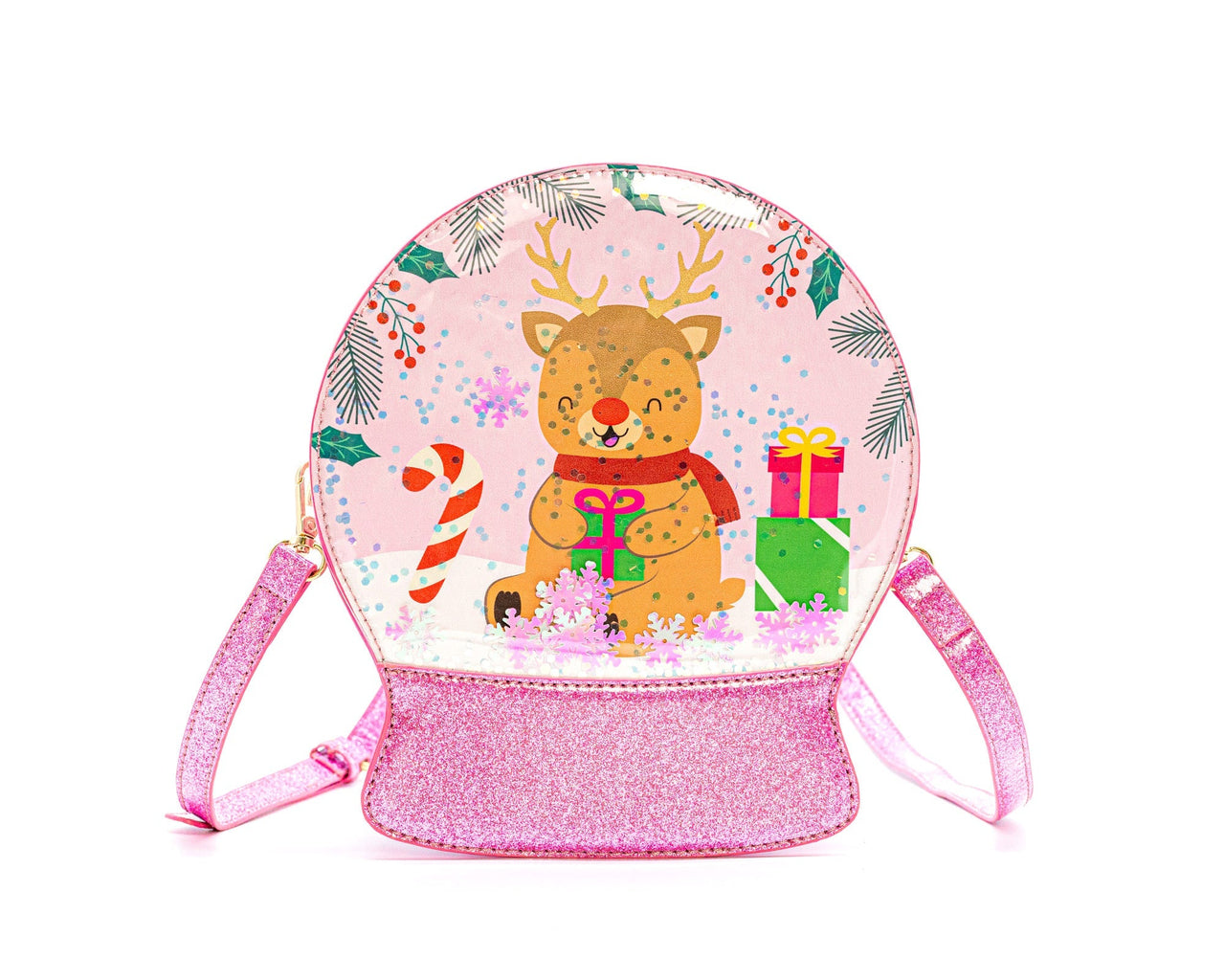 Snowglobe Handbag - Reindeer Cheer -