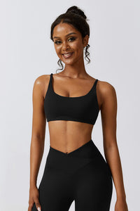 Thumbnail for Spaghetti Strap Sports Bra - T - 4 COLORS -