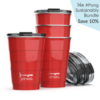 Thumbnail for Pirani Life - Insulated 16 Oz. Party Tumbler - Pack of 14 Cups - 14 PCS. - 12 HOURS COLD / 6 HOURS HOT / STACKABLE / DISHWASHER SAFE! - 8 COLORS -